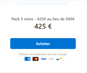 Lien de paiement Stripe 425€